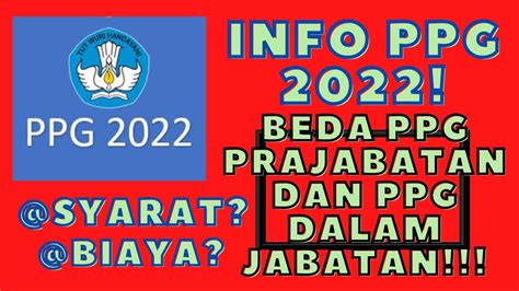 Perbedaan PPG Prajabatan Dan PPG Daljab 2022 YouTube