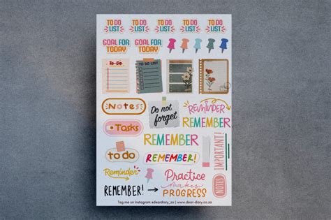 Stickers: To-Do Lists - Dear Diary