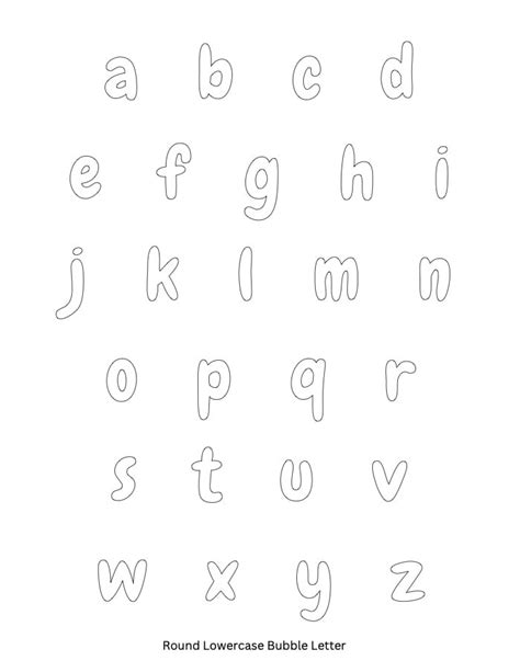 Bubble Letters Alphabet (19 Printable Font Styles)