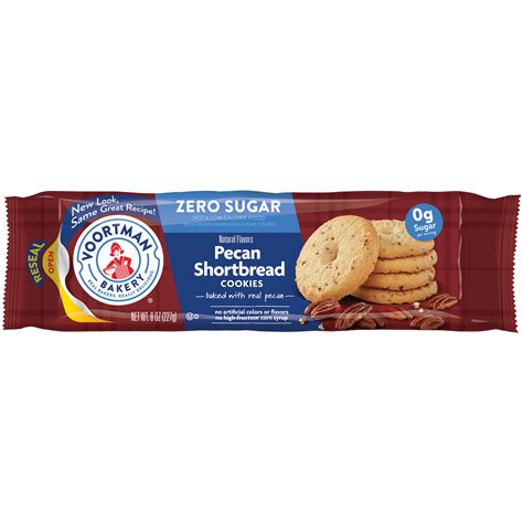 Voortman Bakery Zero Sugar Pecan Shortbread Cookies Oz Walmart