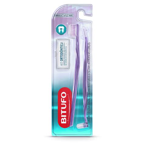 KIT ESCOVA DE DENTE BITUFO ORTODONTICO ESCOVA INTERDENTAL 6 REFIS