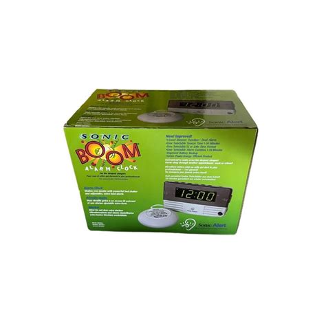 Sonic Alert Sb200ss Sonic Boom Travel Bedside Alarm Clock With Super ...