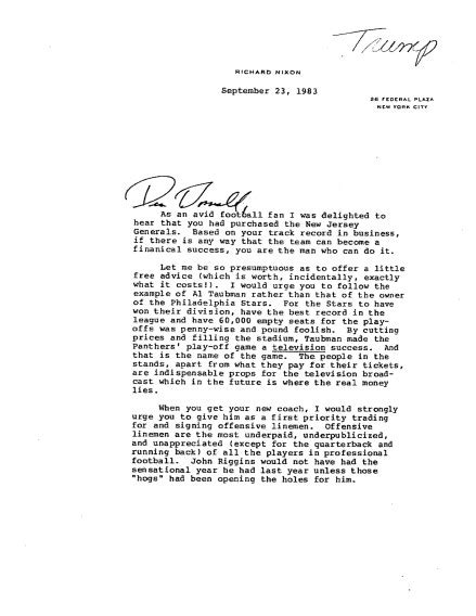 Trump Nixon Letters Reveal Previously Unknown Relationship