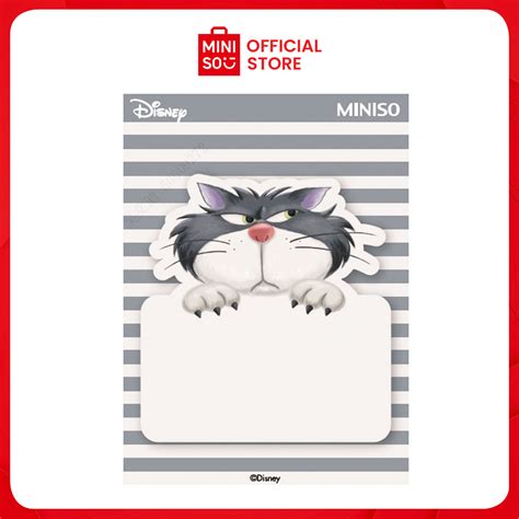 Miniso Disney Cat Collection Sticky Notes 50 Sheets Lucifer Pdq