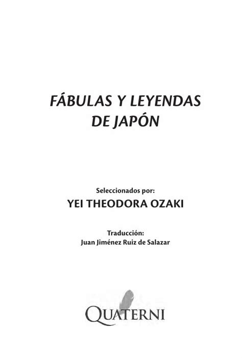 PDF FÁBULAS Y LEYENDAS DE JAPÓN quelibroleo comquelibroleo