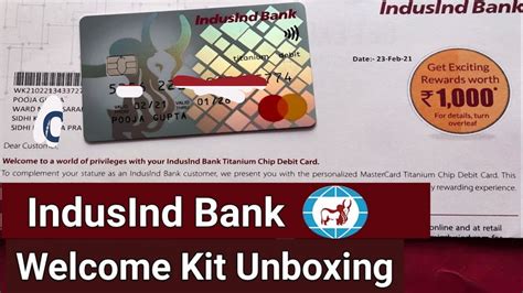 Indusind Bank Welcome Kit Unboxing Indusind Bank Debit Card Unboxing