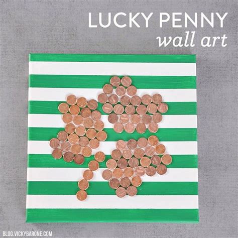 Lucky Penny Wall Art Vicky Barone Saint Patricks Day Art Lucky