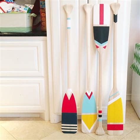 Easy DIY: Painted Oars | Pencil Shavings Studio