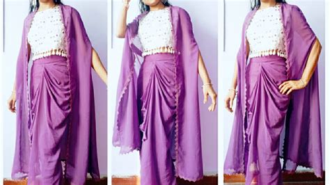 How To Make Cape Shrug Cutting And Stitching Long Jacket Style Shrug