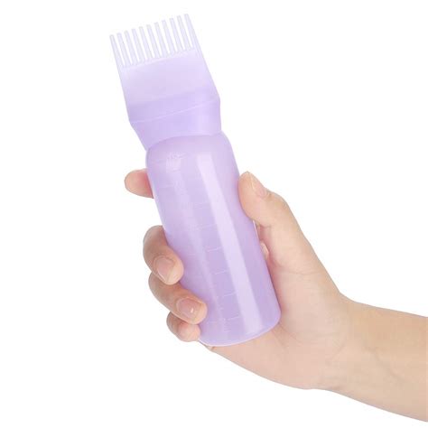 Root Comb Applicator Bottle With Graduated Scale 160ml Hair Color Brush