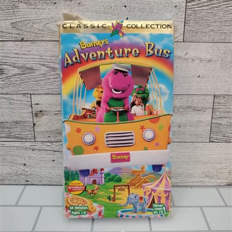 Barney Barneys Adventure Bus Vhs Classic Collection Never Seen