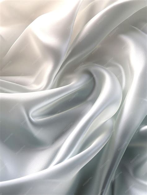 Premium AI Image | pure white satin fabric