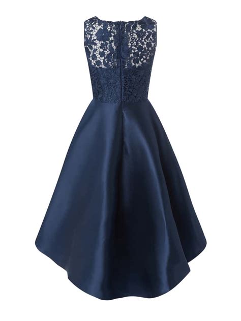 Forever Unique Vokuhila Cocktailkleid Mit H Kelspitze Dunkelblau