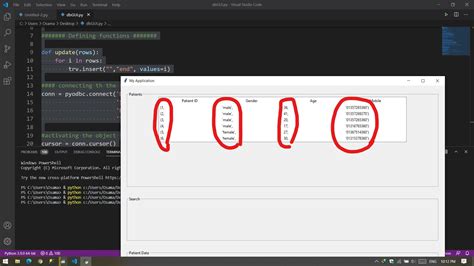 Inserting Into Treeview Rows From Ms Sql Server Database In Python