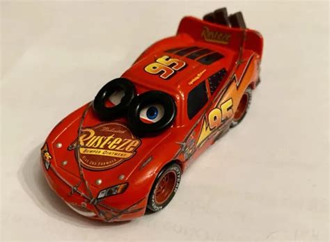 Disney Pixar Cars Race O Rama Spin Out Lightning Mcqueen 36 Diecast