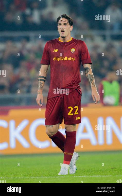 RomaÕs Italian midfielder Nicolo Zaniolo looks during the Serie A