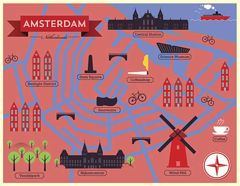 Amsterdam Coffee Shop Map