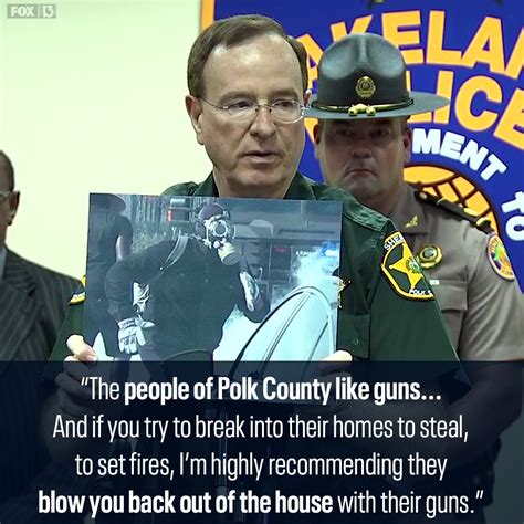 MESSAGE FOR LOOTERS: Polk County Sheriff Grady Judd said he does not believe Lakeland residents ...