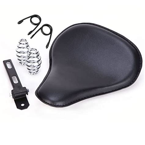 Coussin de moto noir à ressort pour siège solo compatible avec Honda