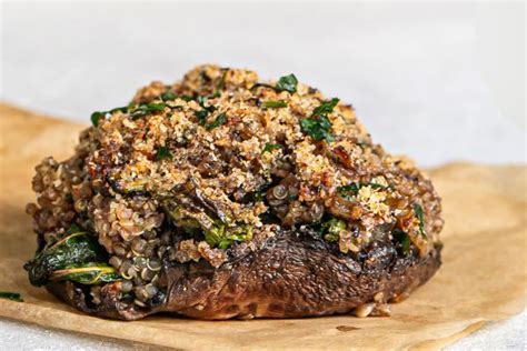 Quinoa And Kale Stuffed Portobello Mushrooms Gluten Free And More