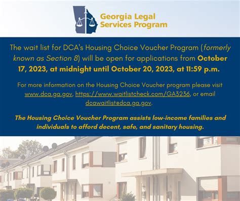 Housing Choice Voucher Waitlist Georgia Legal Services Program