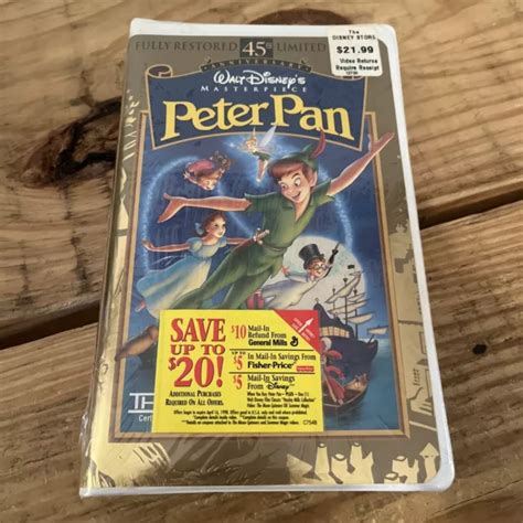 PETER PAN VHS 45th Anniversary Limited Edition Walt Disney