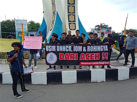 Mahasiswa Dan Pemuda Demo Tolak Rohingya Di Banda Aceh Koalisi Co