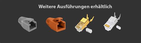 Cat Netzwerkstecker Rj Crimp Stecker X Netzwerk Modular Mit