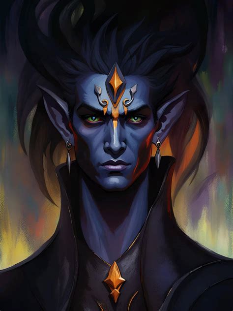 Fantasy Character Concept Male Dark Elf By Amidseriousdaydreamr On