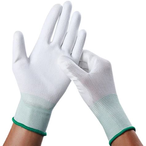 Q5m Antistatic Pu Palm Coating Glovework Hand Protection Esd Gloveesd