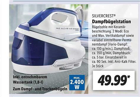 Silvercrest Dampfb Gelstation Angebot Bei Lidl Prospekte De