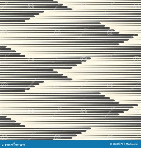 Seamless Horizontal Line Pattern. Abstract Fabric Texture Stock Vector ...