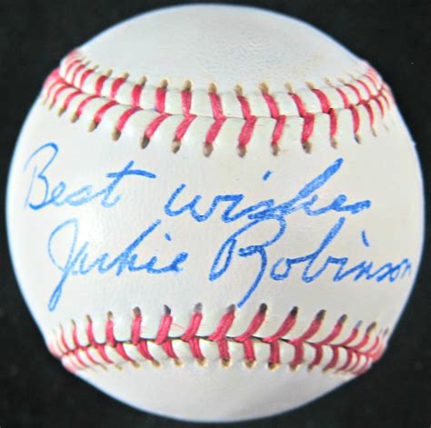 jackie-robinson-signed-baseball - Memorabilia Center