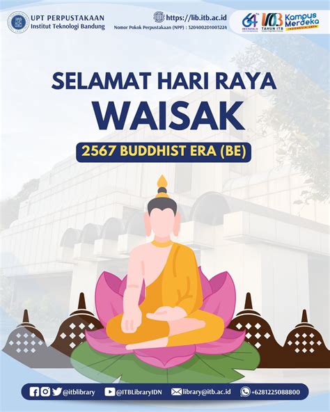 Selamat Hari Raya Waisak 2567 BE Perpustakaan ITB