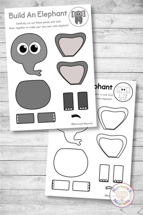 Printable Elephant Template