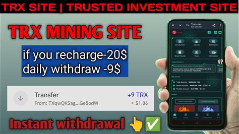 Tronwwe Long Term Trx Mining Site Absolutely Real Platform Trx