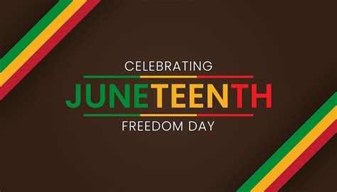 Premium Vector Juneteenth Freedom Day Banner Design