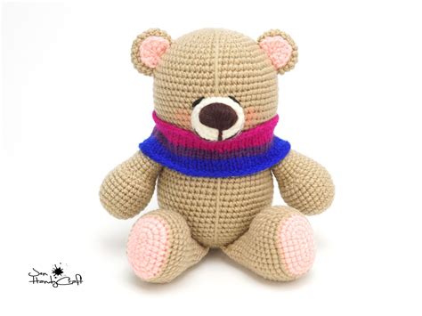 Stuffed Teddy Bear With Lgbt Pride Flag Scarf Gay Lesbian Etsy