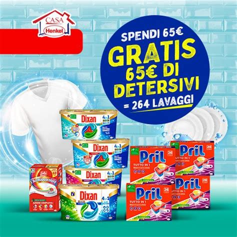 Grandi Affari Su Casa Henkel Spendi 65€ E Ricevi Gratis 65€ Di Detersivi Pril Dixan E L