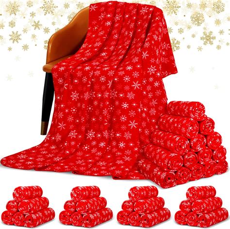 Amazon Moukeren 48 Pcs Christmas Snowflake Throw Blanket Bulk 59