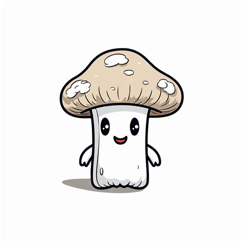 Premium Vector Cute Cartoon Of A Mushroom Smile And Cartoon Style