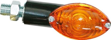 BIKE IT MINIBLINKER CAT EYE Oval 2cm Schaft Carbon Glas Orange Um 19 90