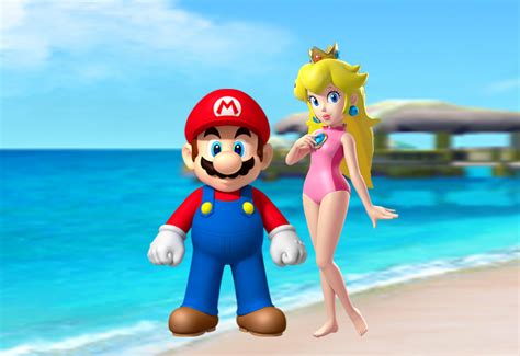 Mario And Peach Summer Couple Mario And Peach Photo 40205429 Fanpop