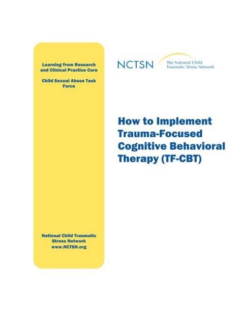 How To Implement Trauma Focused Cognitive Behavioral Therapy Tf Cbt