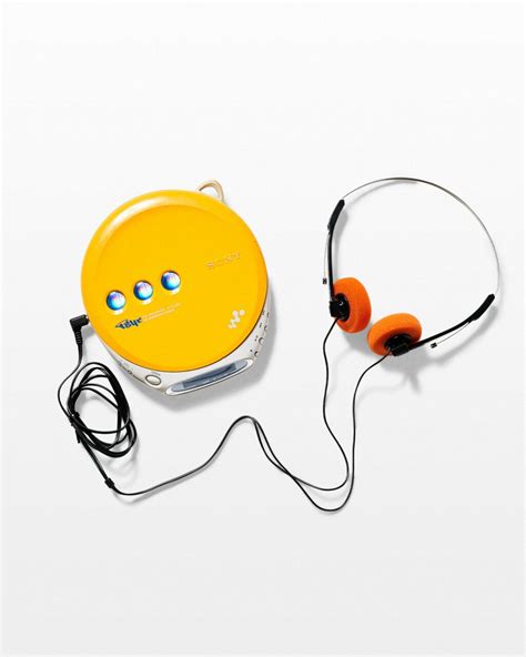 Mu180 Carson Yellow Cd Walkman With Headphones Prop Rental Acme Brooklyn