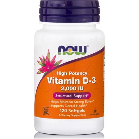 Now Foods High Potency Vitamin D Iu Softgels