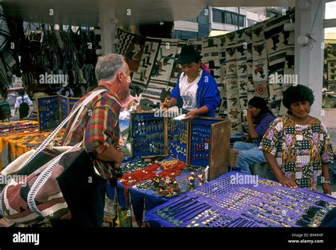 Ecuadoran Man Adult Man Vendor Otavalo Market Indian Market Plaza