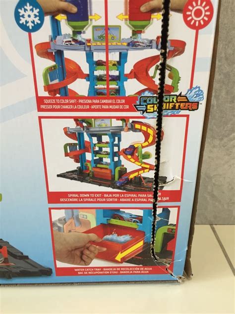 Hot Wheels Mega Tower Car Wash Racing Colour Change Action Hobbies Toys Toys Games On
