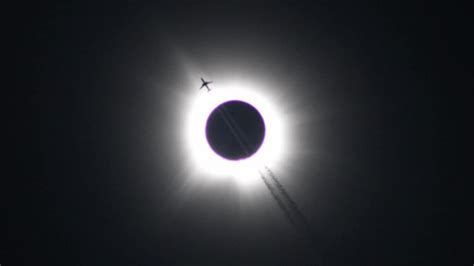 Breathtaking Photo Of Plane Crossing Total Solar Eclipse Leaves The