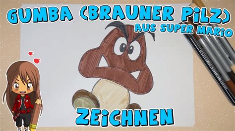 Braunen Pilz Aus Super Mario Einfach Malen F R Kinder Ab Jahren